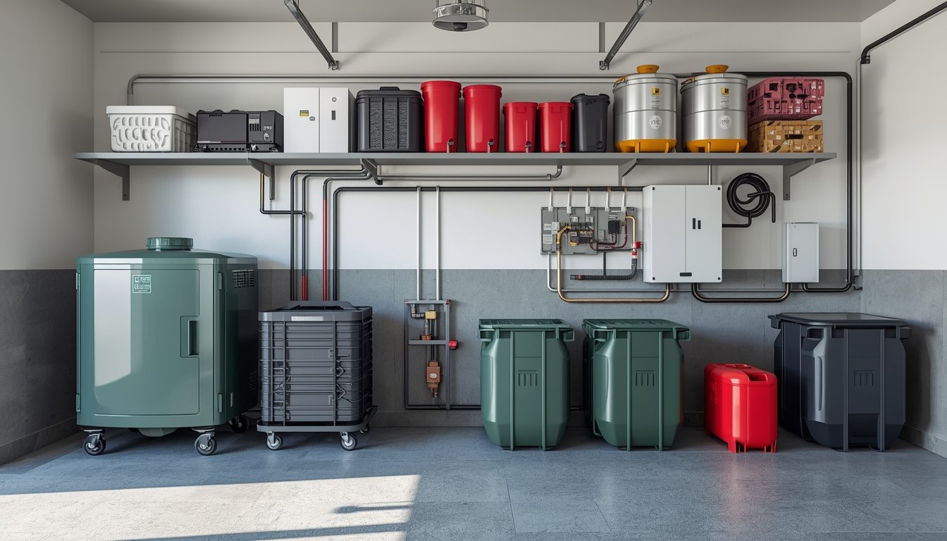 Propane tanks outside a home used for planning backup generator fuel capacity