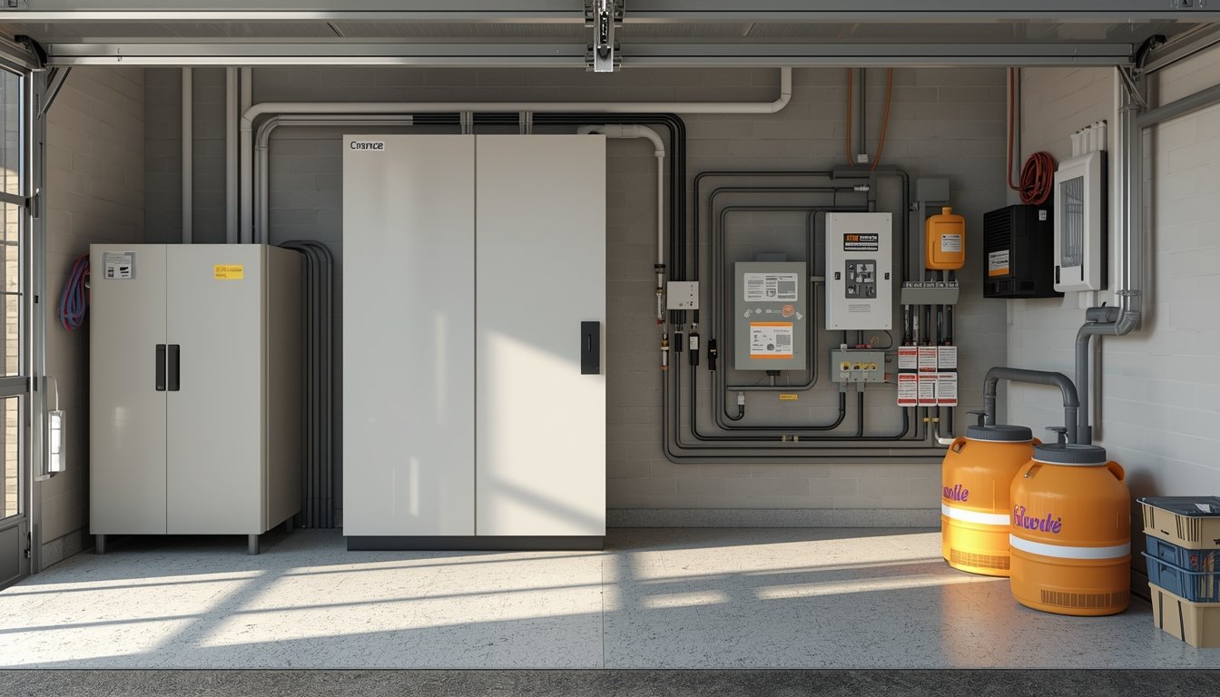 A portable generator positioned safely during wet weather