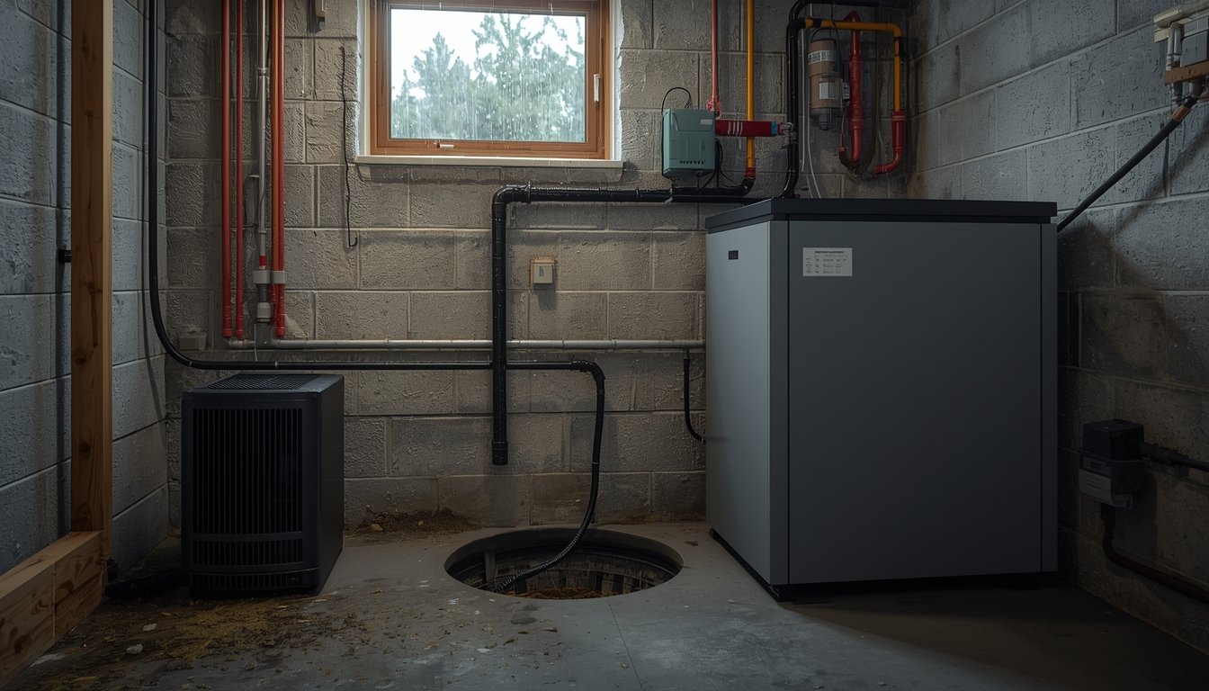 UPS and dedicated battery backup system compared for powering a sump pump during an outage